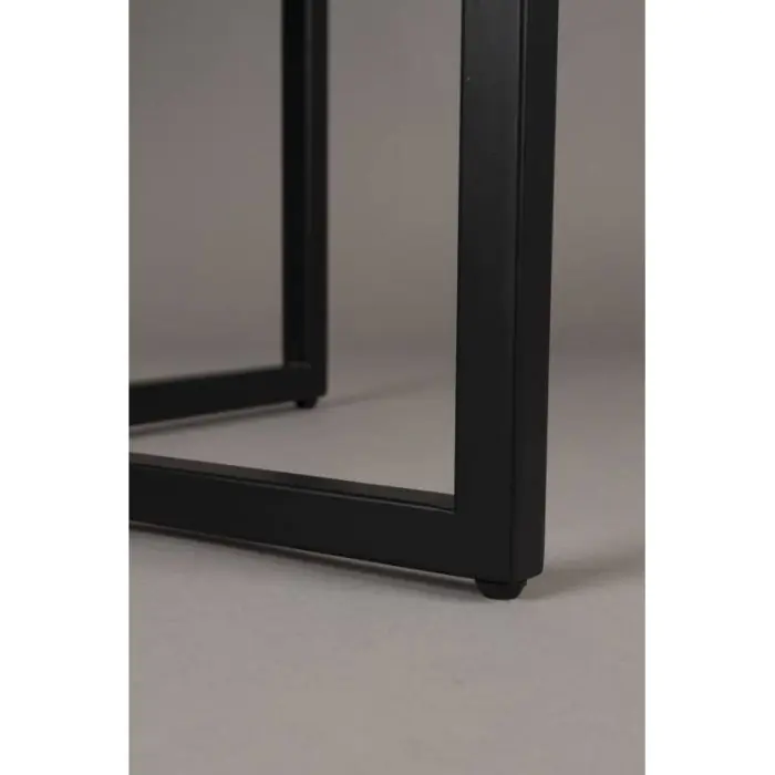 Mesa Comedor Chapa Madera Roble Acero, 120 Cm