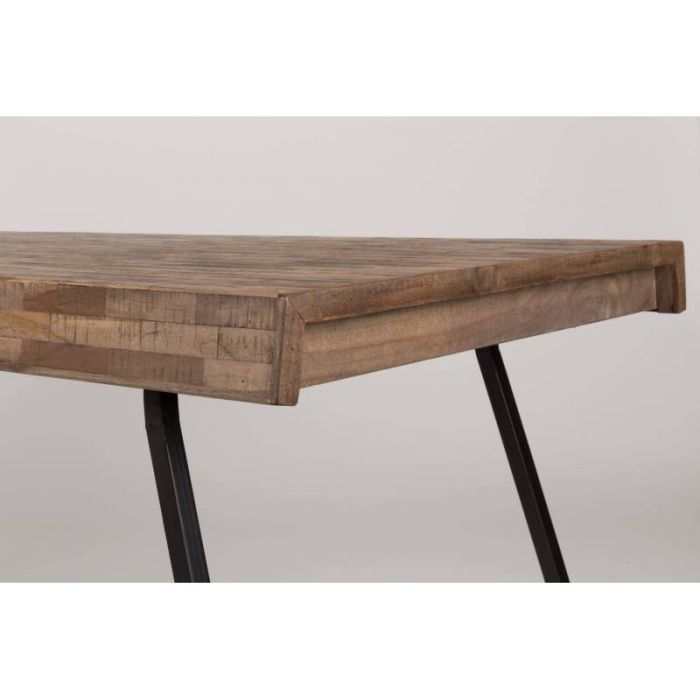 Mesa Comedor Suri Madera Teca Acero