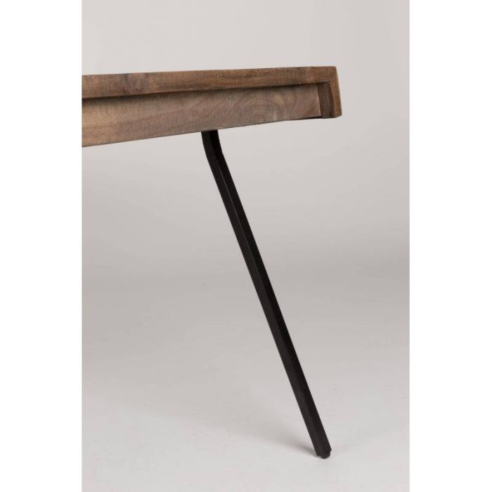 Mesa Comedor Madera Teca Acero, 180 Cm