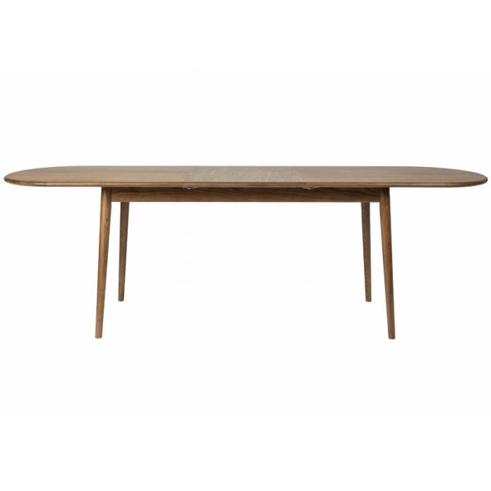 Mesa Comedor Ovalada Extensible Acabado Nogal,180/240 Cm