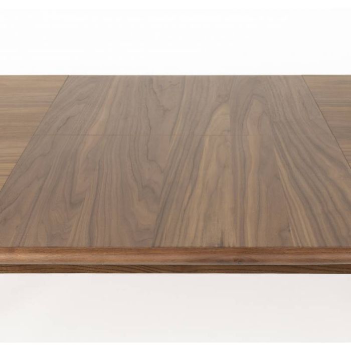 Mesa Comedor Ovalada Extensible Acabado Nogal,180/240 Cm