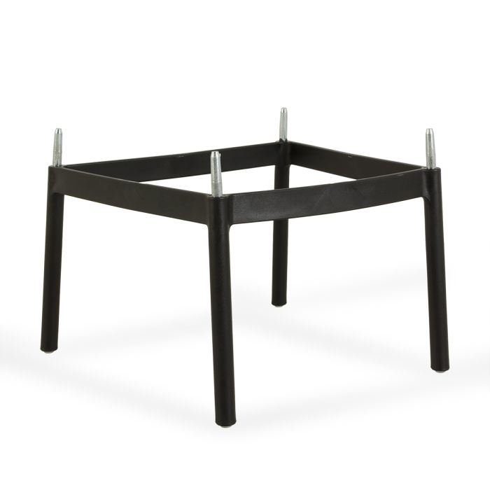 Taburete Alto Exterior Polipropileno Negro, 54 Cm