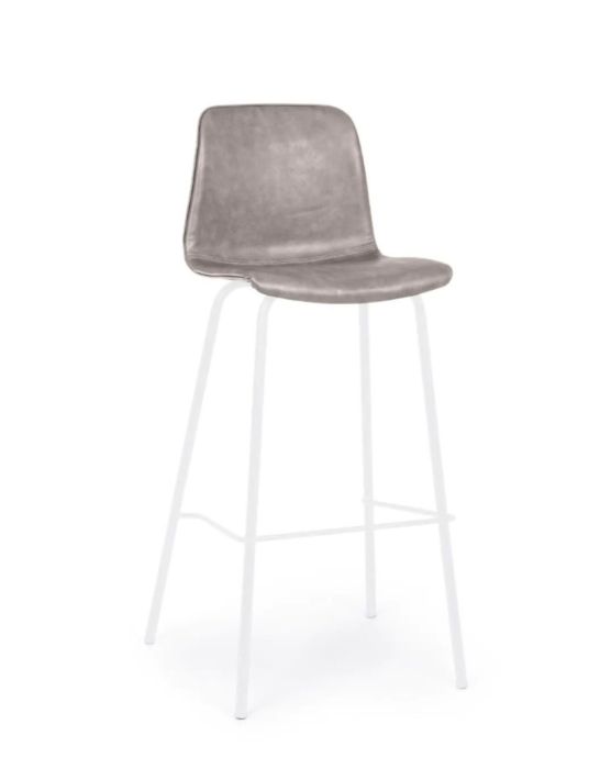 Taburete Alto Vintage Kyra Beige Blanco