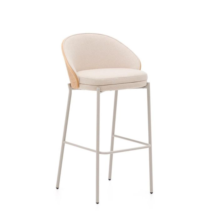 Taburete Eamy Chenilla Beige