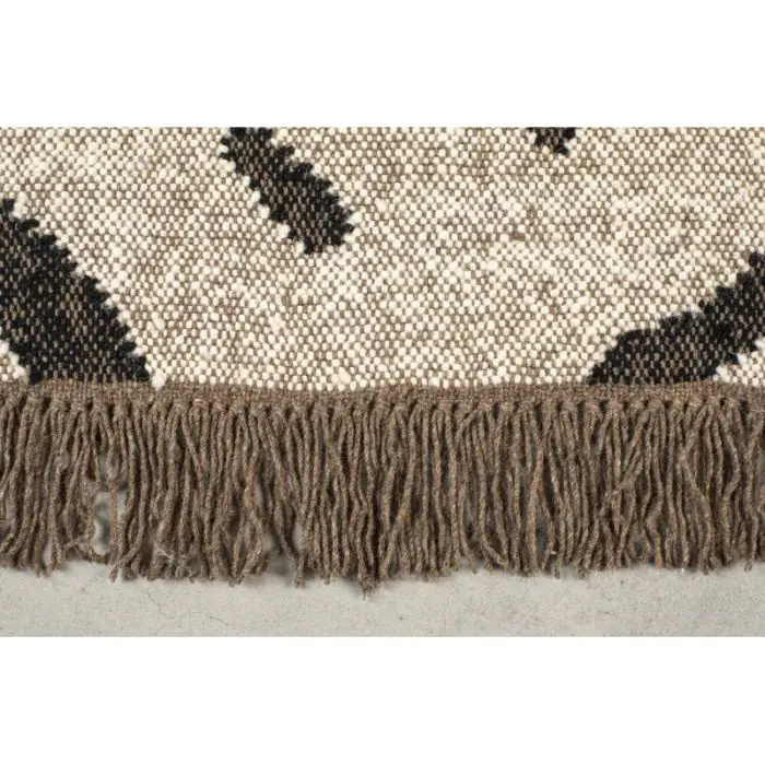 Alfombra Ayaan Tejido Lana Algodón Beige, 240 Cm