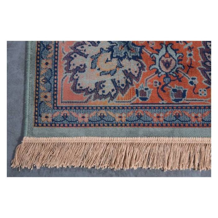 Alfombra Bid Algodón Tejido Sintético Verde Envejecido, 170 Cm