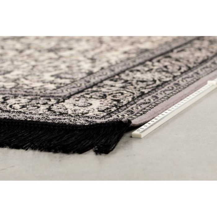 Alfombra Bo Algodón Tejido Sintético Gris, 230 Cm