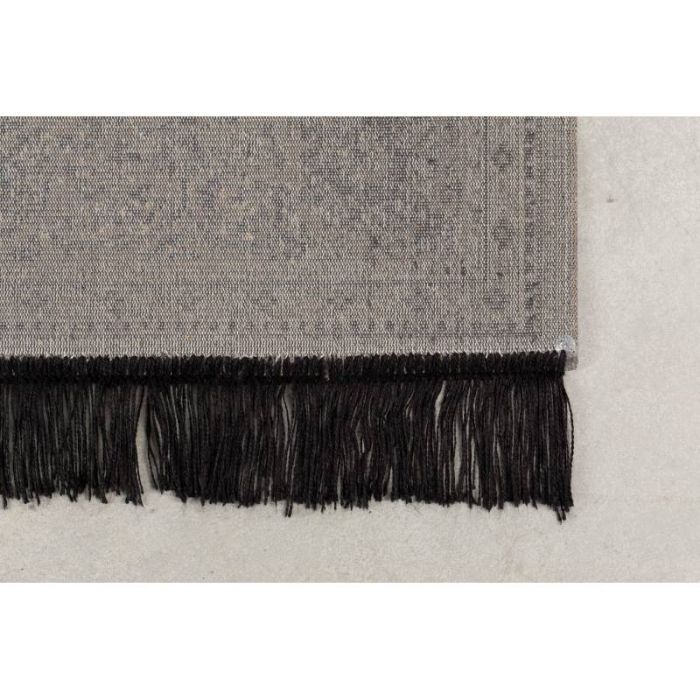Alfombra Bo Algodón Tejido Sintético Gris, 230 Cm