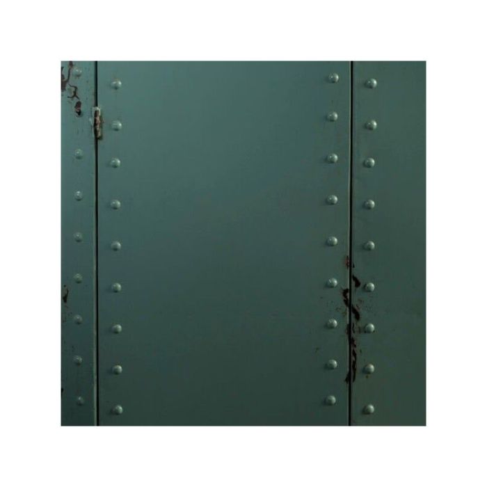 Armario Taquillero Desgastado Industrial Azul Celeste Hierro Pintado, 153 Cm