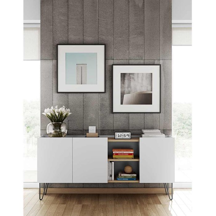 Buffet Industrial Blanco