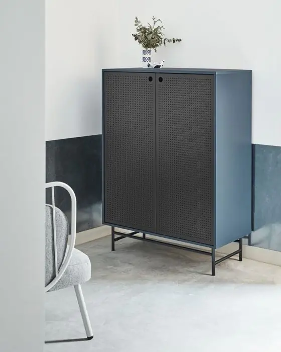 Aparador Alto Punto Metal Dm Negro