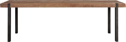 Mesa Comedor Madera Teca Metal, 250 Cm