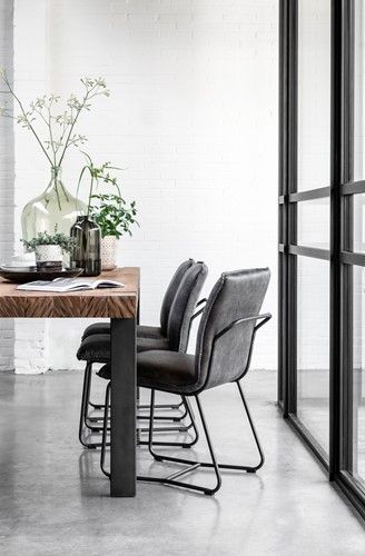 Mesa Comedor Madera Teca Metal, 250 Cm