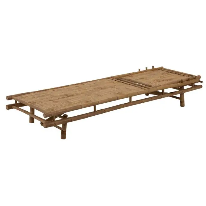 Tumbona de Jardín Bambú Natural, 200 Cm