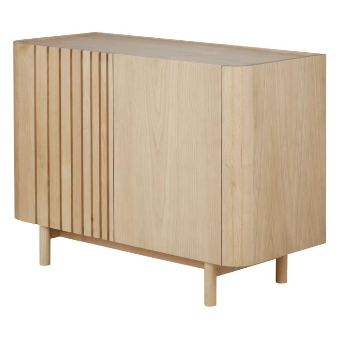 Aparador 2 Puertas Madera Maciza Castaño, 107'2 Cm