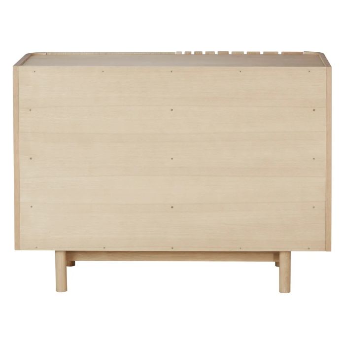 Aparador 2 Puertas Madera Maciza Castaño, 107'2 Cm