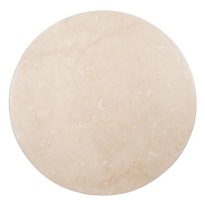 Mesa Comedor Natural-Crema Mármol/Madera, 120 Cm