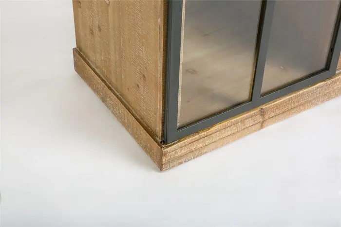 Vitrina Industrial 3 Cajones Metal Madera
