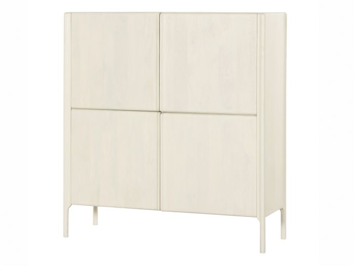 Aparador Alto Ares 4 Puertas Blanco Roto