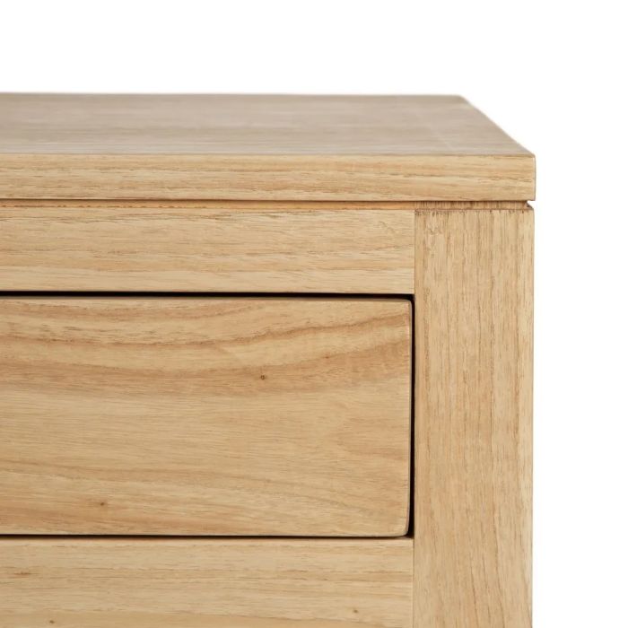 Aparador Natural Madera Mindi 4 Puertas 2 Cajones, 140 Cm