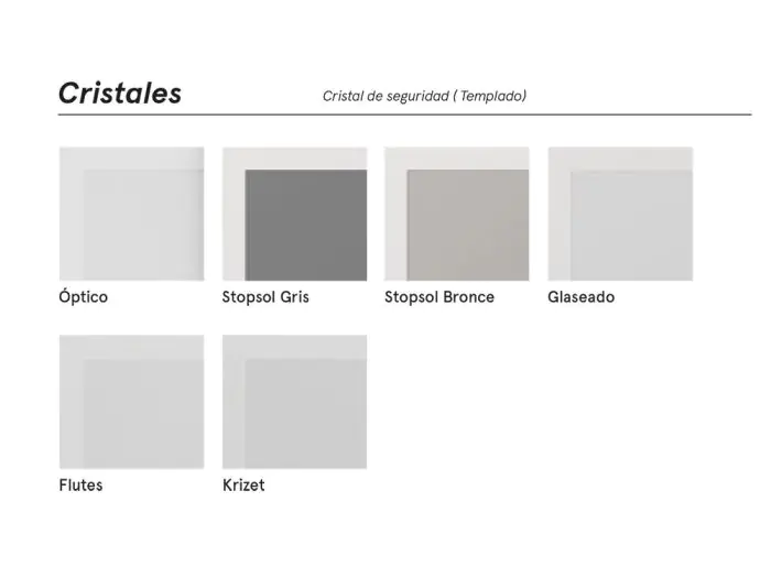 Vitrina 4 Puertas Batientes Cristal Templado, 215'4 Cm
