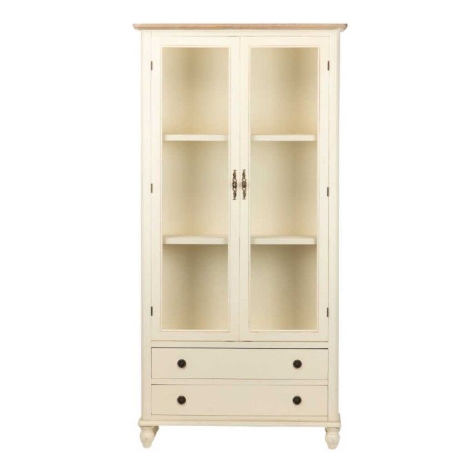Vitrina Estilo Vintage Diseño Provenzal, 180 Cm