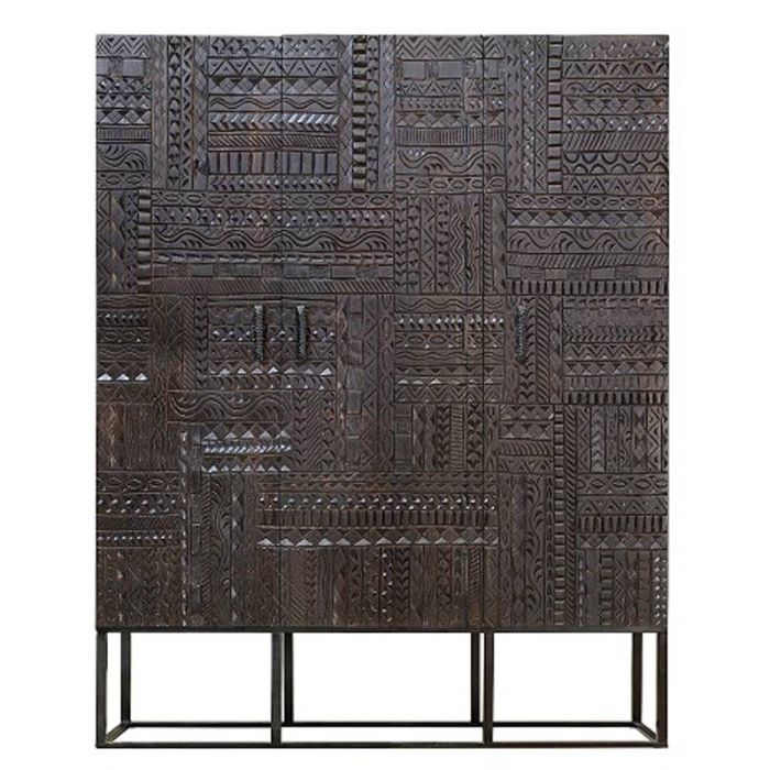 Armario Motivos Africanos Estilo Oriental, 135 Cm  