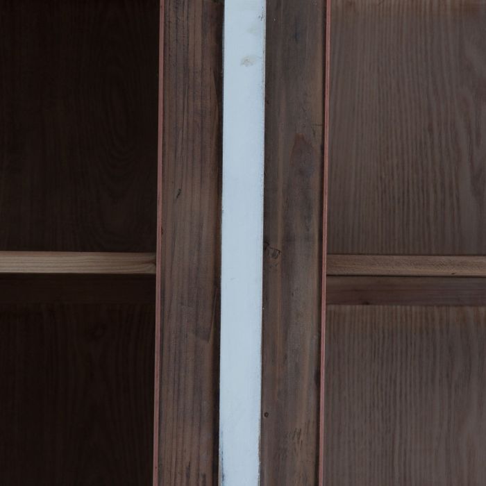 Alacena Colonial Madera Color Blanco Natural, Thene 205 Cm