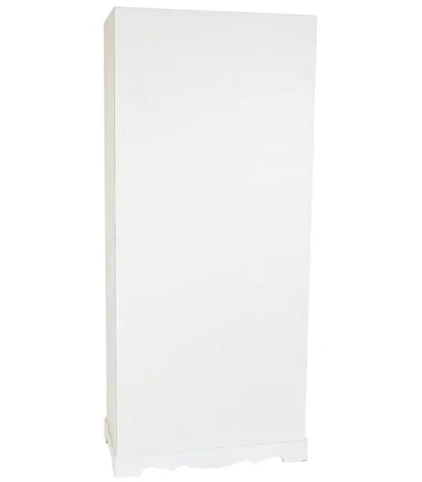 Vitrina Cristal Algodón Madera Abeto Natural, 180 Cm