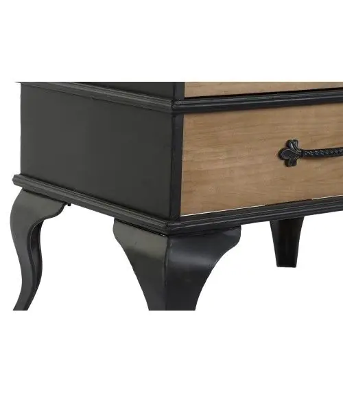 Vitrina Cristal Metal Negro, 189 Cm