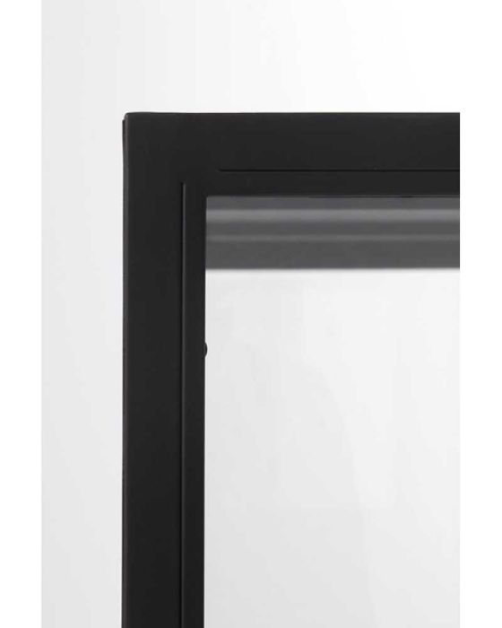 Vitrina Puertas Cristal Estructura Hierro Negro