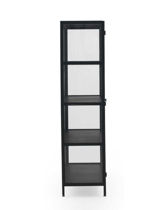 Vitrina Puertas Cristal Estructura Hierro Negro