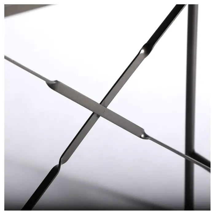 Vitrina Straw Vidrio Hierro Negro, 156 Cm