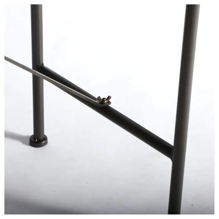 Vitrina Straw Vidrio Hierro Negro, 156 Cm