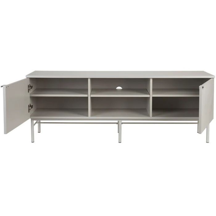 Mueble TV Acabado Blanco Hierro, 155 Cm