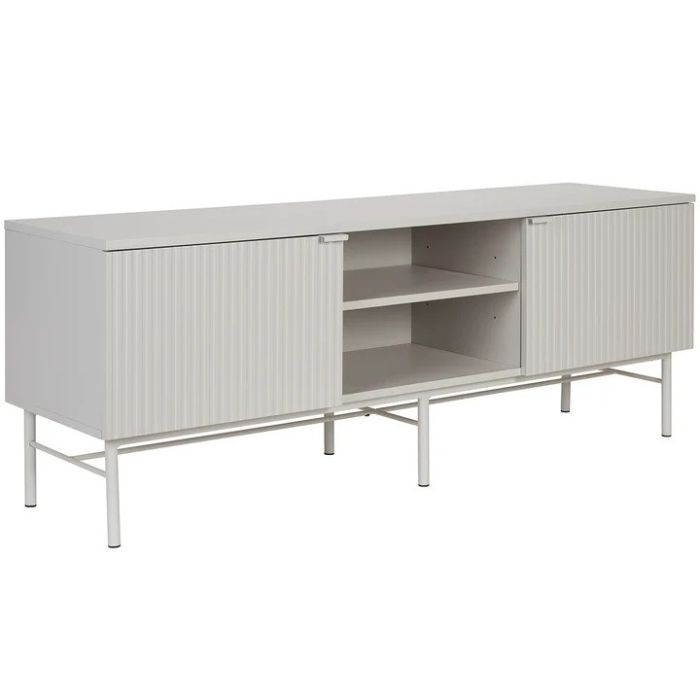 Mueble TV Acabado Blanco Hierro, 155 Cm
