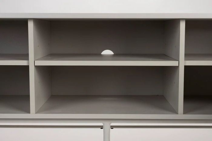 Mueble TV Acabado Blanco Hierro, 155 Cm