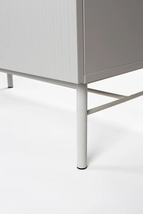 Mueble TV Acabado Blanco Hierro, 155 Cm