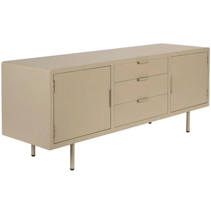 Aparador Bajo Acabado Beige Hierro, 140 Cm