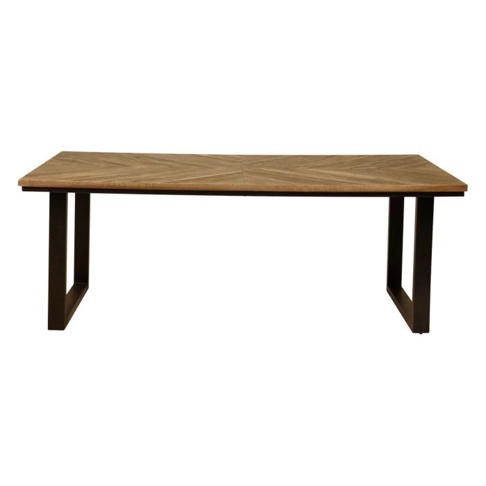 Mesa Comedor Teca Reciclada Metal, 200 Cm