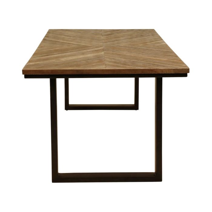 Mesa Comedor Teca Reciclada Metal, 200 Cm
