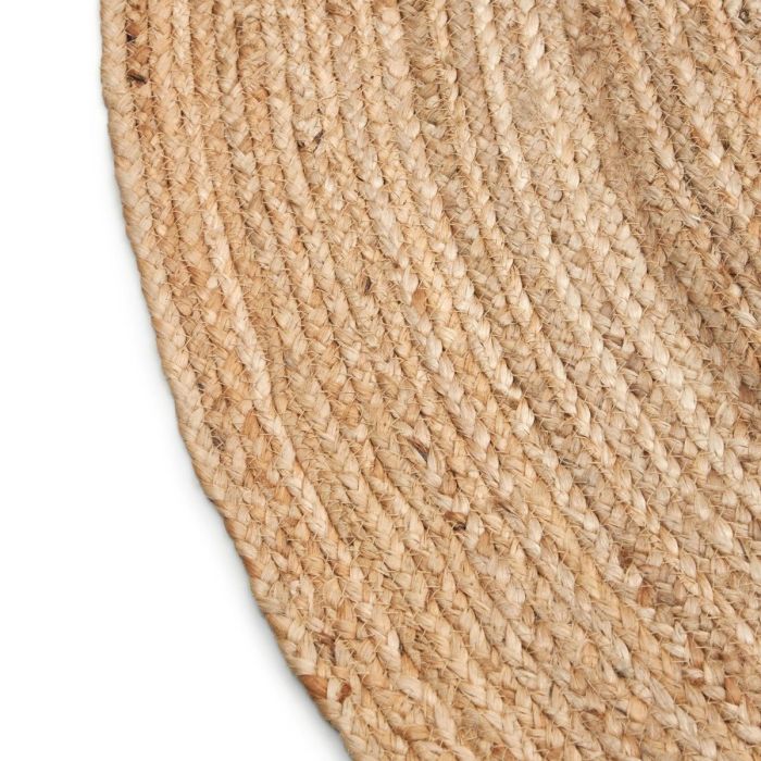 Alfombra Ovalada yute Natural Concéntrica, 160 Cm