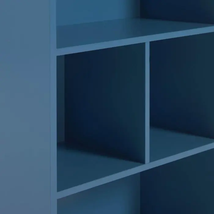 Estantería Casita Infantil Madera Azul Celeste 50 Cm