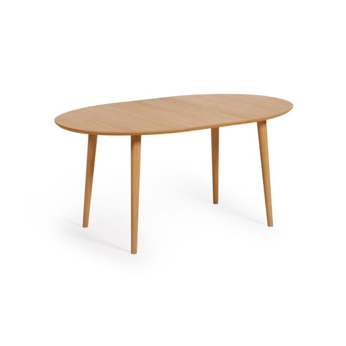 Mesa Extensible Ovalada Nórdica Oqui Natural, Ø 120 (200) Cm