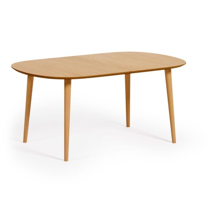 Mesa Ovalada Extensible Oqui Natural 
