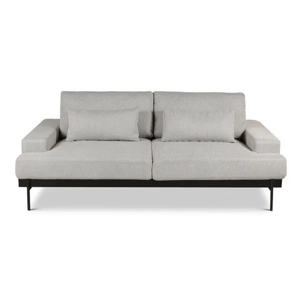 Sofá 3 Plazas Yoko Moderno Tejido Metal, 216 Cm