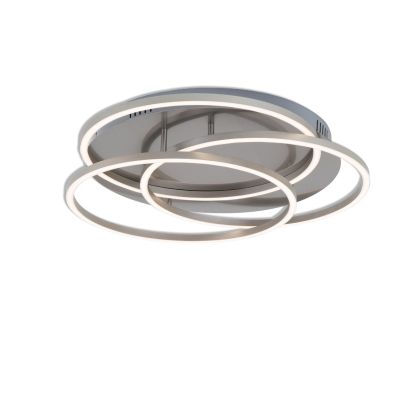 Plafón Led Níquel Mate 56 W, 52,5 Cm