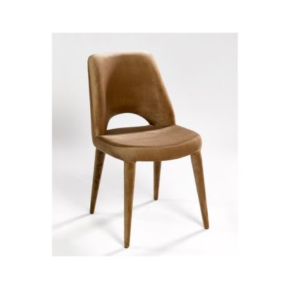 Silla Terciopelo Marrón, Dowin 57 Cm