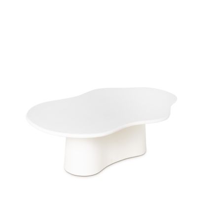 Mesa centro diseño moderno en acabado cemento de madera de mango.