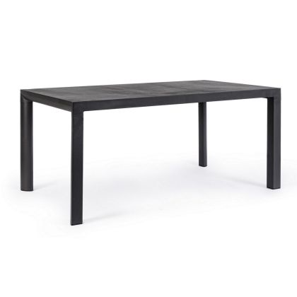Mesa Jardín Mason Estilo Moderno Negro, 160 Cm